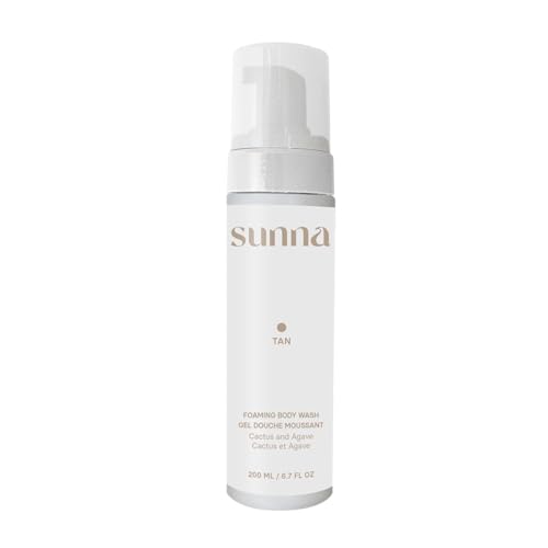 Cactus & Agave Foaming Body Wash by Sunna - Hydrating Cleanser - Packed with Antioxidants - Tan-Friendly Formula - Made in Canada - 200ml