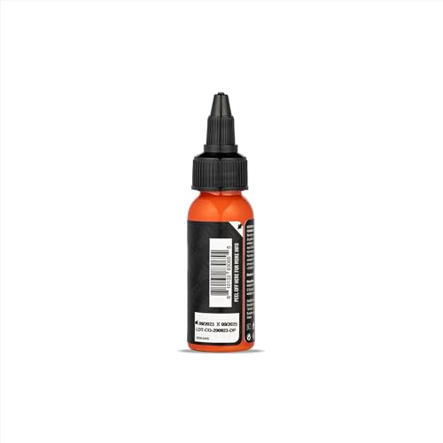 Dynamic Color Co - Carrot Orange Platinum Collection Tattoo Ink, Reach Compliant Premium Tattoo Ink, Safe for European Regulations, Made in Spain, (1 oz Bottle)