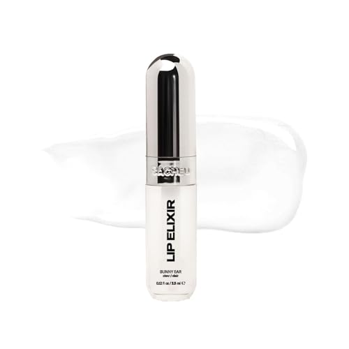 Sacheu Lip Elixir Nourishing Lip Glaze and Lip Tint Gloss. High-Shine Lip Gloss. Moisturizing Lip Gloss Enriched with Lip Oils For Hydrating Smooth Finish, Cruelty-Free (Clear)