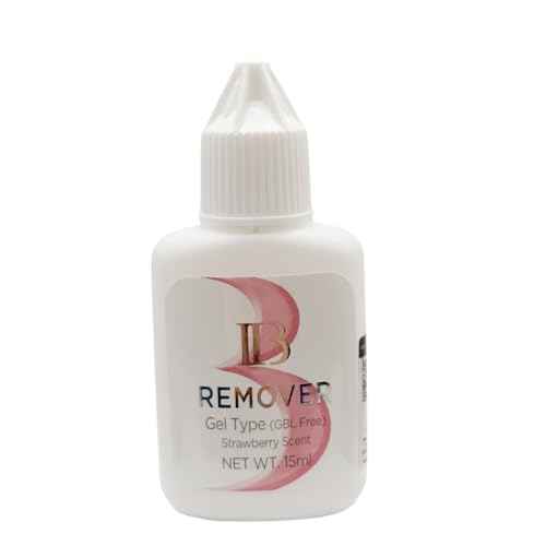 Eyelash Extensions Remover Gel Type Glue Remover from Korea IB Beauty Gel Remover Strapwberry Scent 15ml For Eyelash Extensions for Professional Use by LAVA