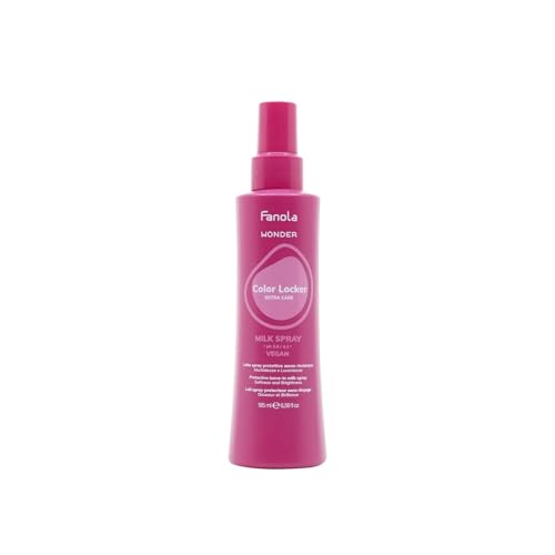 Fanola Color Protecting Hair Gloss Spray - Wonder Color Locker Milk Spray - Daily Leave In Treatment to Add Soft, Weightless Hair Shine - Prolong Silky Vibrance (6.5 Fl oz)