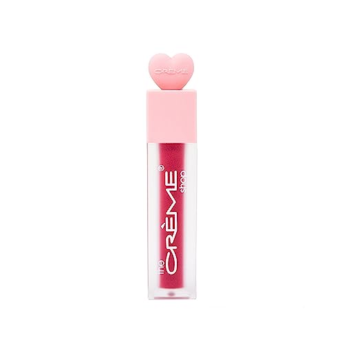 The Cr?me Shop Ultra-Moisturizing, 12HR+ Long-Lasting Glossy Lip Stain - Sunflower Seed Oil & Glycerin Infused for Soft, Hydrated Lips ? NEW FLAME