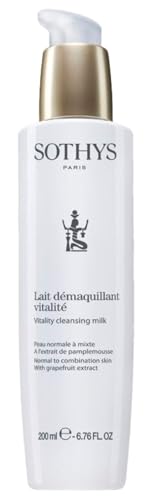 SOTHYS Vitality Cleansing Milk | Refreshing Daily Face Cleanser | Hydrating Grapefruit Extract for Normal or Combination Skin