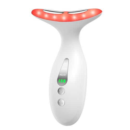 Portable Neck and Facial Massager with Heat Therapy & Vibration