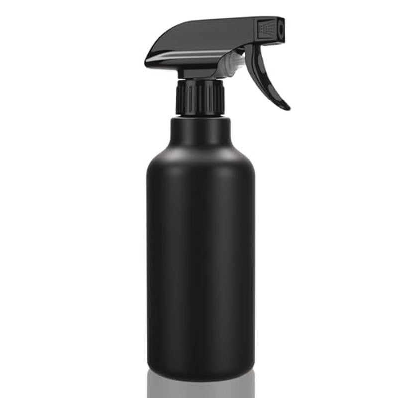 16.9oz Heavy Duty Spray Bottle for Hair, Cleaning & Plants - Black