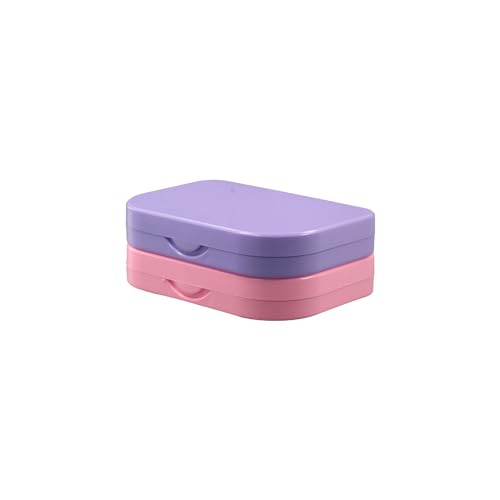 Leadigol False Eyelash Storage Box with Mirror - 2 Pack