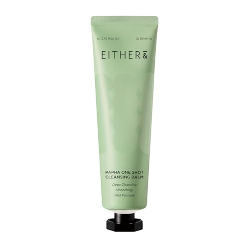 EITHER& PAPHA One-Shot Cleansing Balm - Korean Makeup Remover & Blackhead Cleanser