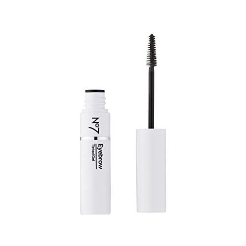 No7 Beautiful Eyebrows Gel - Black - Contains Pink Pepper Extract for Fuller, Darker Eyebrows - Flexible Brow Gel for Shaping & Filling Brows (3.7ml)