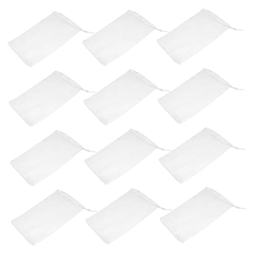 Beavorty 12pcs Soap Net Exfoliating Bar Pouch Deep Clean