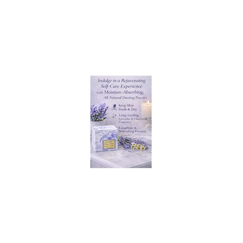 Lavender Chamomile Dusting Powder 4oz with Puff – Talc-Free Body Powder