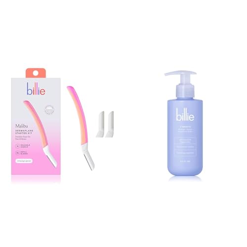 Billie Dermaplane Starter Kit + V Smooth Shave Gel & Cleanser for Pubic Hair & Skin - 6.5 oz.