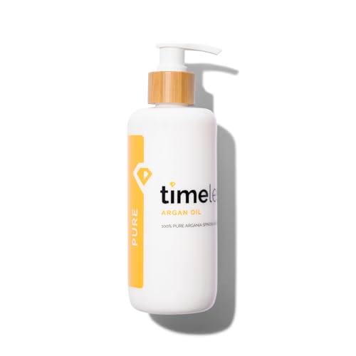 Timeless Skin Care Argan Oil - 100% Pure Argan Oil for Face & Hair Care - For Dry Skin - Fragrance-Free - Use with Moisturizer or Hair Products - 8 oz