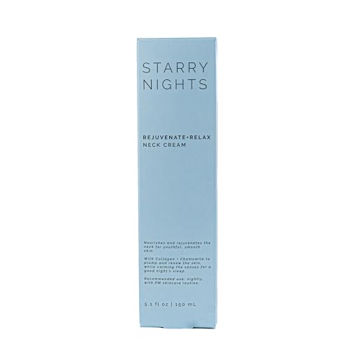 Sun + Moon Starry Nights Night Rejuvenate + Relax Neck Cream with Collagen & Camomile, 5.1 oz