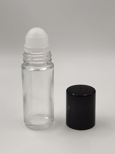 Glass Roller Bottles 30ml/1 Oz Refillable Perfume & Oil Containers - 4 Pack
