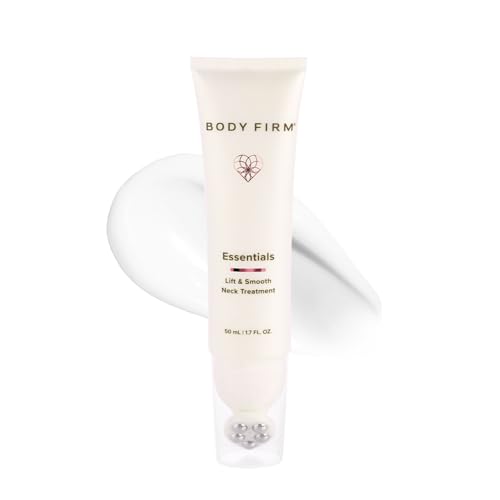 BODY FIRM Crepe Erase Lift & Smooth Neck Serum, Firming Neck Cream & Anti Aging Serum With TruFirm Technology, Peptides, Caffeine & Vitamin B3, Skin Care For Women, Roller Ball Applicator, 1.7 FL Oz