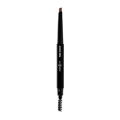 The Ginge: Auburn Red Eyebrow Pencil ? Waterproof, Double-Ended Automatic Angled Tip & Spoolie Brush, Cruelty-Free