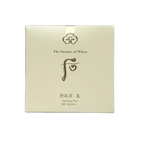 The History Of Whoo Luxury Korean Makeup Powder No.1 Light Beige Shade Gongjinhyang Mi Two Way Pact SPF30/PA++