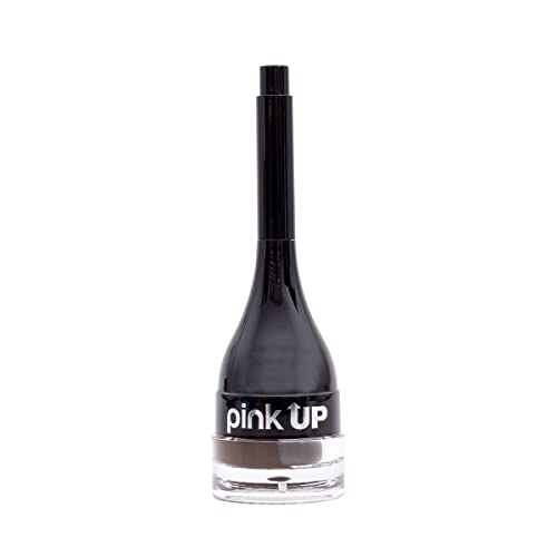 PINK UP Brow Gel | Eyebrow Gel | Eyebrow Pomade | Eyebrow Pomade | Eyebrow Make up | Long-lasting | Intense color | Provides volume | Dark Brown | Model PKBG02
