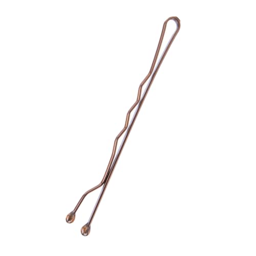 Brown Bobby Pins Pack of 48 - No Slip Hair Pins for All Hair Types