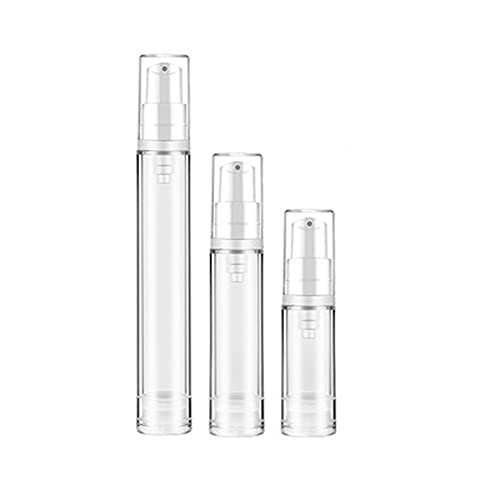 Wresty 12pc 5ml Airless Pump Bottles - Travel Cosmetic Containers