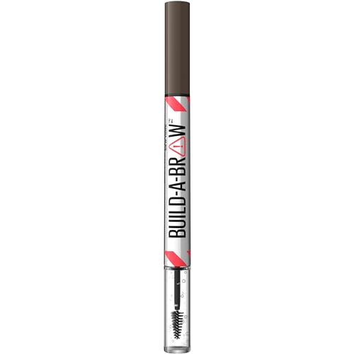 Maybelline Build-A-Brow 2-in-1 Brow Pen & Gel, Black Brown