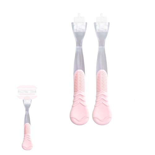2 Pack Replacement Razor Handle Compatible with Venus only (2 Pink)
