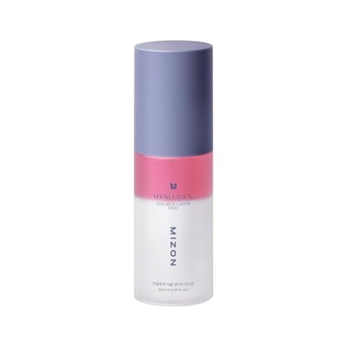 MIZON Hyalugen Double Layer Mist with Hyaluronic Acid and Marine CollagenYouthful Skin Spray Instant Glow Moisturizing Korean Skincare (3.38 oz)