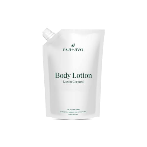 Eva + Avo Hydrating Body Lotion, Lightweight Moisturizing Formula for Dry, Extra Dry & Combination Skin, Daily Body Moisturizer for Women & Men, 32 Oz