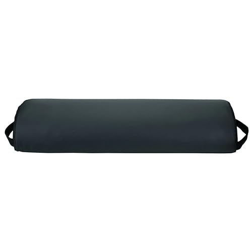 Jumbo Half-Round Massage Bolster Pillow - Stain & Oil Resistant, Black