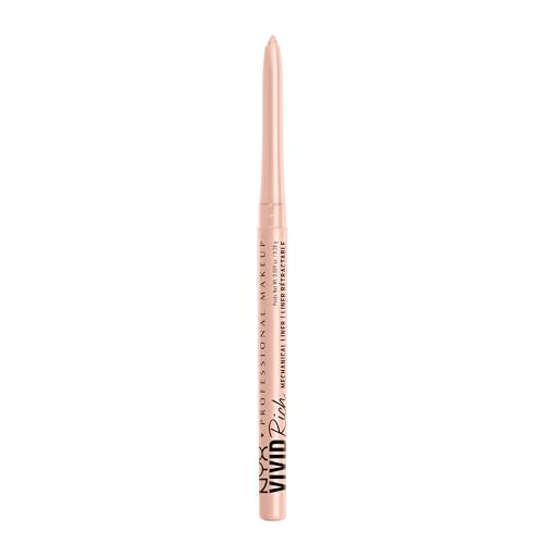NYX Vivid Rich Mechanical Eye Pencil 12 Shades + White Kohl Eyeliner Bundle