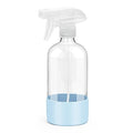 16 oz Glass Spray Bottle with Silicone Sleeve, Adjustable Nozzle
