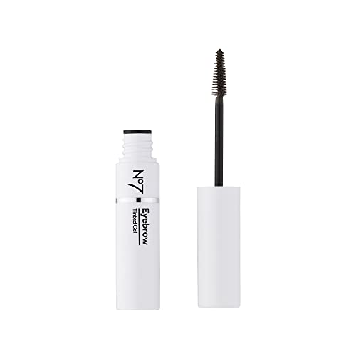 No7 Beautiful Eyebrows Gel - Brown - Contains Pink Pepper Extract for Fuller, Darker Eyebrows - Flexible Brow Gel for Shaping & Filling Brows (3.7ml)