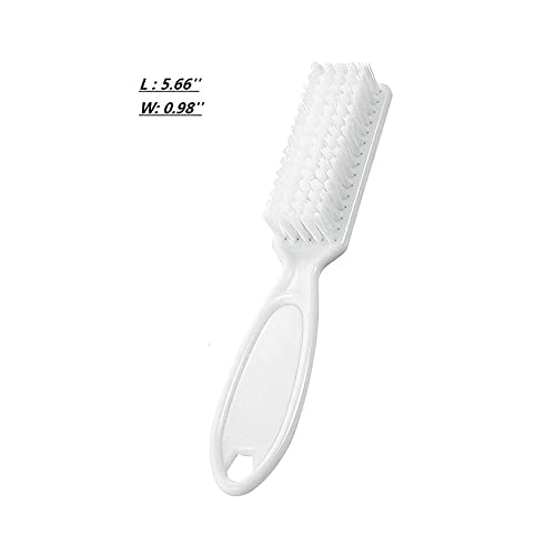 SQULIGT 6Pcs Nail Cleaning Brush with Handle Grip for Fingernails, Toes & Manicure Tools