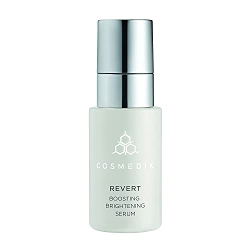 COSMEDIX Revert Boosting Brightening Serum, Reduce Signs of Aging, Brighten Skin's Appearance, All Skin Types, Cruelty Free, 0.6 Oz