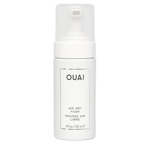 OUAI Air Dry Foam Mousse for Curly Hair & Beach Waves - 4 Oz