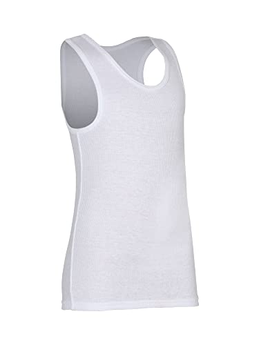 Fruit of the Loom Boys' Cotton Tank Top Undershirt (Multipack), Boys-120-White, X-Small