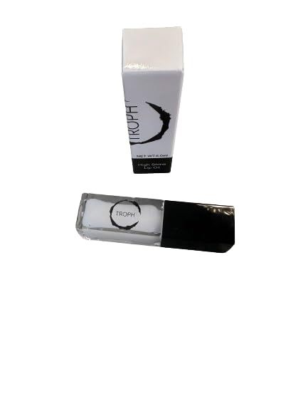 TROPH Tinted Lip Oil with Vitamin E & Jojoba - Clear Coconut, 1 Fl Oz