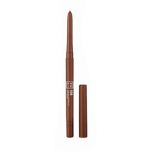 3INA The 24H Automatic Eye Pencil 558 - Highly Pigmented Formula - Waterproof - Easy To Apply - Retractable Tip - Creamy Long-Wear Texture - Achieve A Perfect Finish - Lasts All Day - 0.011 Oz