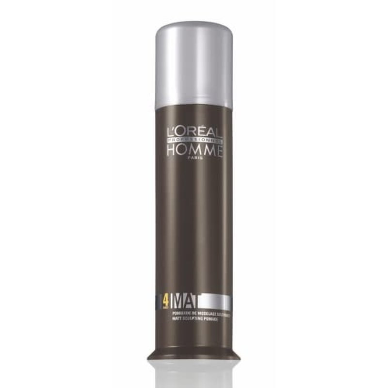 L'Or?al Professionnel Paris Styling Pomade For Men - Medium Hold and Matte Finish, Styling Cream For All Hair Types