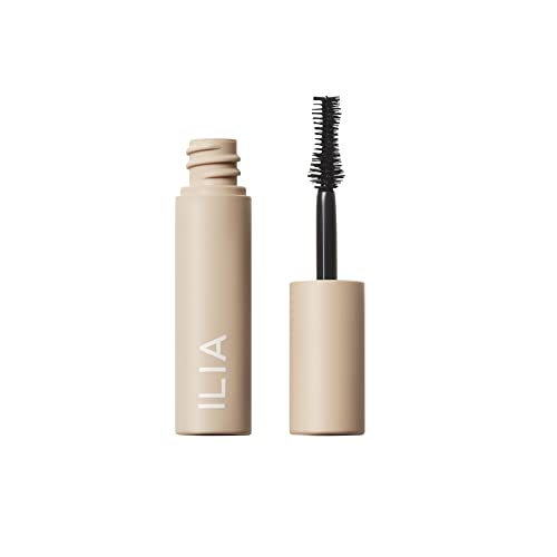 ILIA - Fullest Volumizing Mascara | Weightless, Buildable, Smudge + Flake-Free, Sensitive Eyes Safe | Full, Thick, Healthier Lashes | Non-Toxic, Vegan, Cruelty-Free (Travel Size Mini, 0.13 oz | 4 ml)