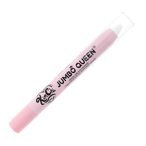 Kimchi Chic Beauty Jumbo Queen Eye Crayon, Multi-Use Cream Eyeshadow Stick, Eyeliner, Highlighter & Primer, Vitamin E Infused, Blendable Neutral Shade, Cruelty-Free, 01 Coconut