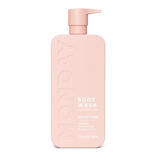 MONDAY HAIRCARE Moisture Body Wash 27oz - Nourishing Ingredients, Shea Butter, Coconut Oil and Grapefruit Extract, Hydrate and Replenish Skin