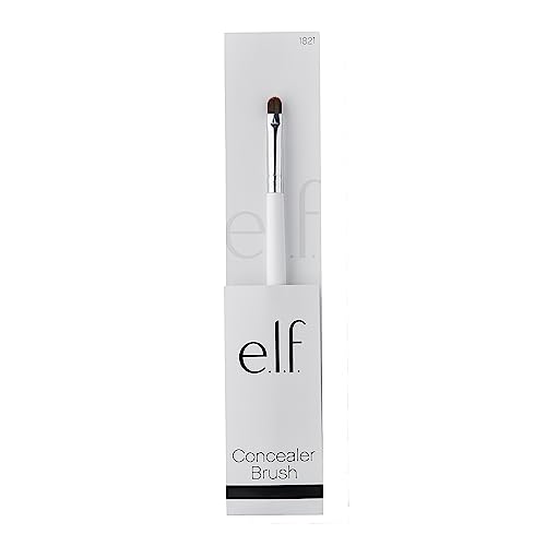 e.l.f. Essentials Small Concealer Brush, Makeup Brush Masks Imperfections & Covers Blemishes For A Flawless Look, Vegan & Cruelty-Free (Pack of 3)