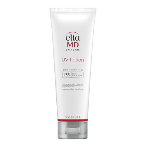 EltaMD UV Lotion Body Sunscreen, SPF 30+ Sunscreen, Body Lotion with SPF Made with Zinc Oxide and Hyaluronic Acid, 8.0 oz Pump