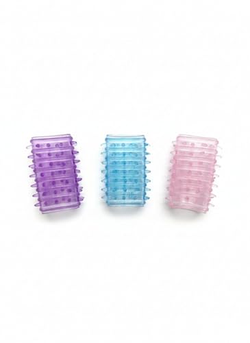 Textured Silicone Finger Covers for Skin Picking Support - 3-Pack