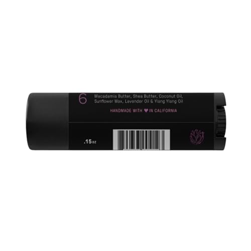 Ellovi Natural Lavender Lip Butter - Organic Lip Balm, Single Pack