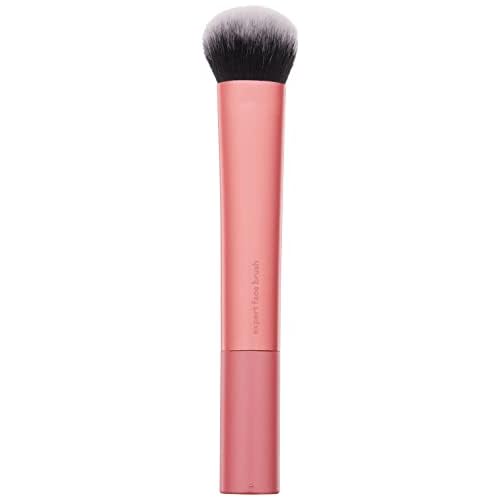 Real Techniques Professional Foundation Makeup Brush for Even Streak Free Application, Orange, (Pack of 4)