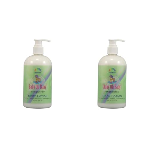 Rainbow Research Body Lotion Herbal Baby, Unscented, 16 Fluid Ounce (Pack of 2)