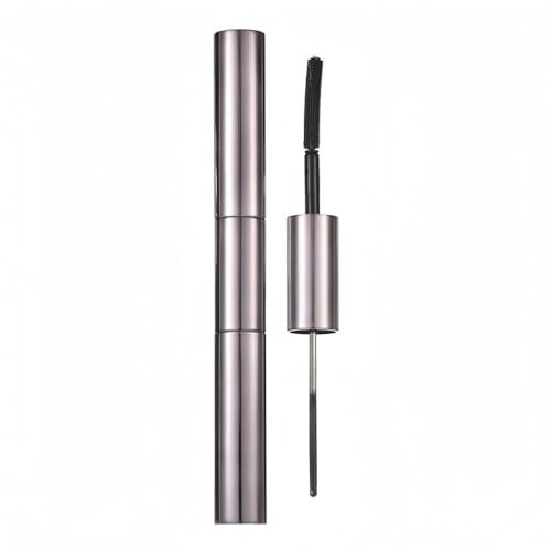 2-in-1 Waterproof Black Mascara with Dual Brushes
