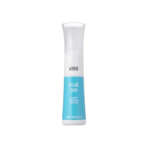 KISS Nail Glue Remover with Chisel Tip - Mess-Free Press On & Gel Nails